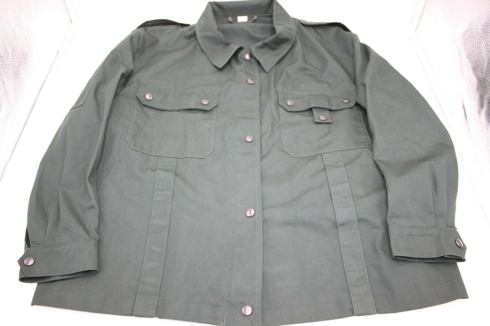 German Military Firmen NR 524 Button Zipper Shirt Medium Officer Green Euro 19