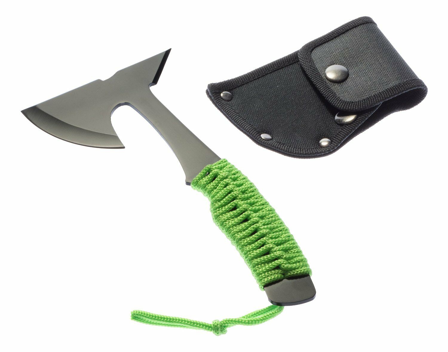 8.75" Black Hunting Axe with Spike