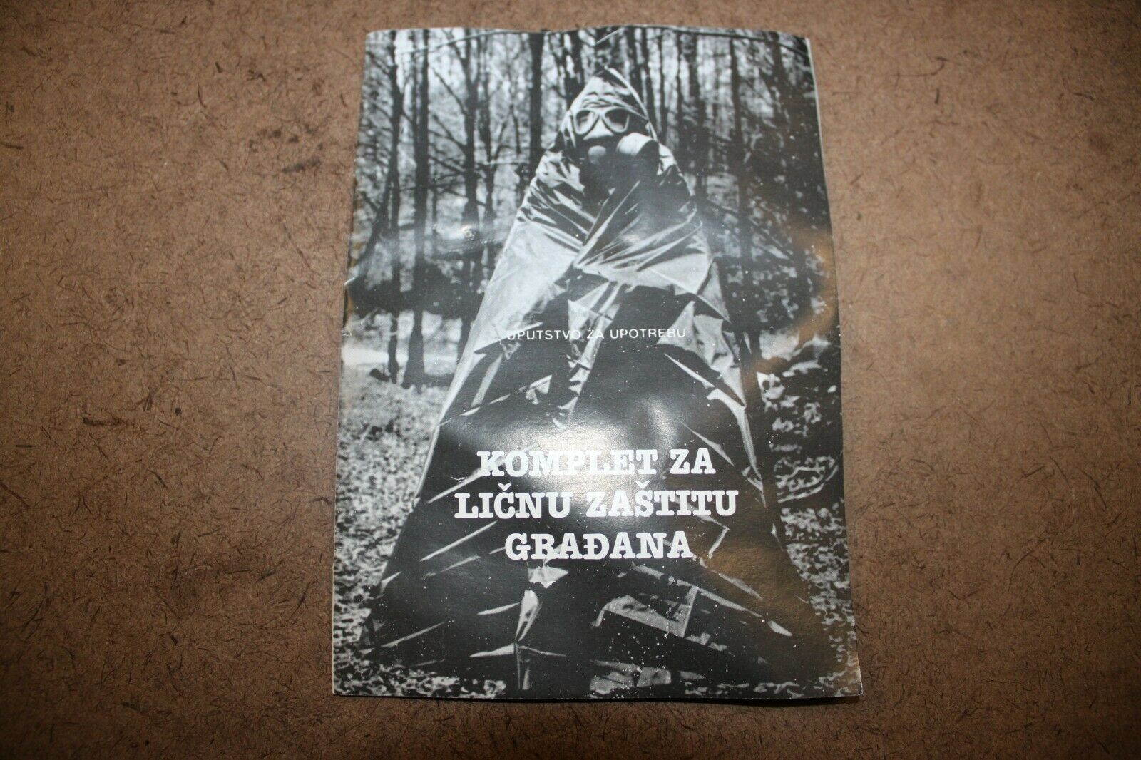 Serbian NBC Protective Gas Mask M-1 M59 Booklet Manual Paper Book Instructions