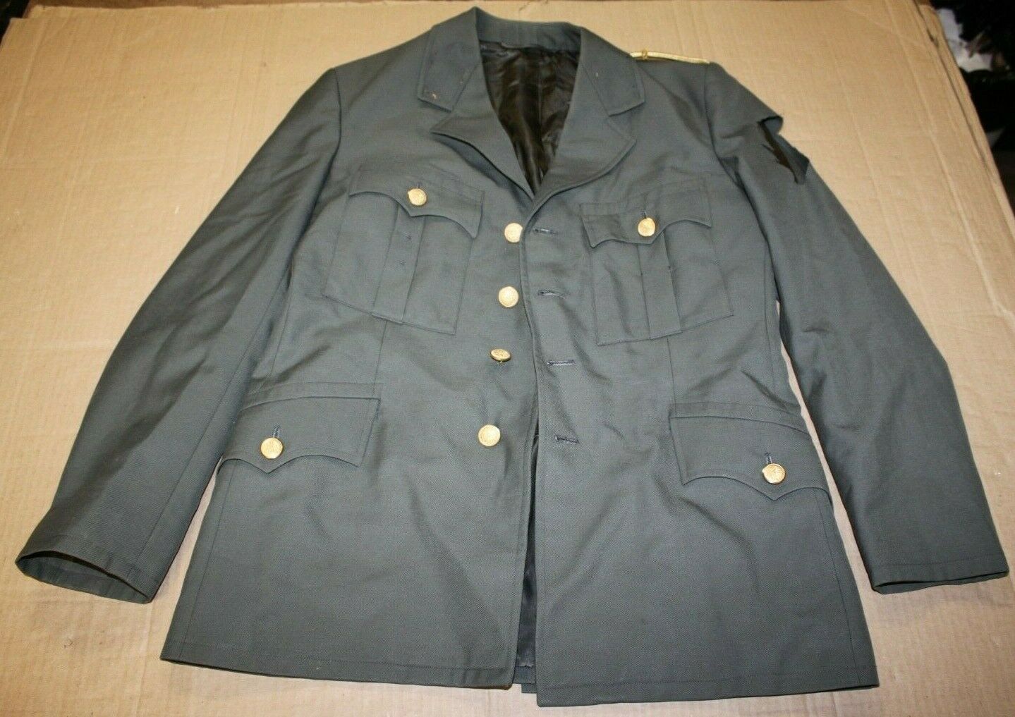 Military Swiss Gaberdine Wool/Poly Dress Jacket Officers French German Coat