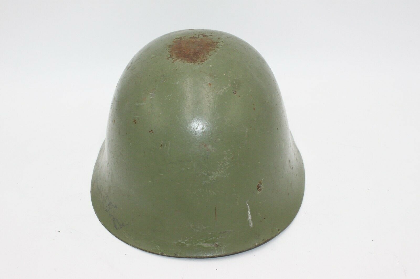 Used Serbian Yugoslav M59/85 Military Surplus Steel Helmet w/ Straps