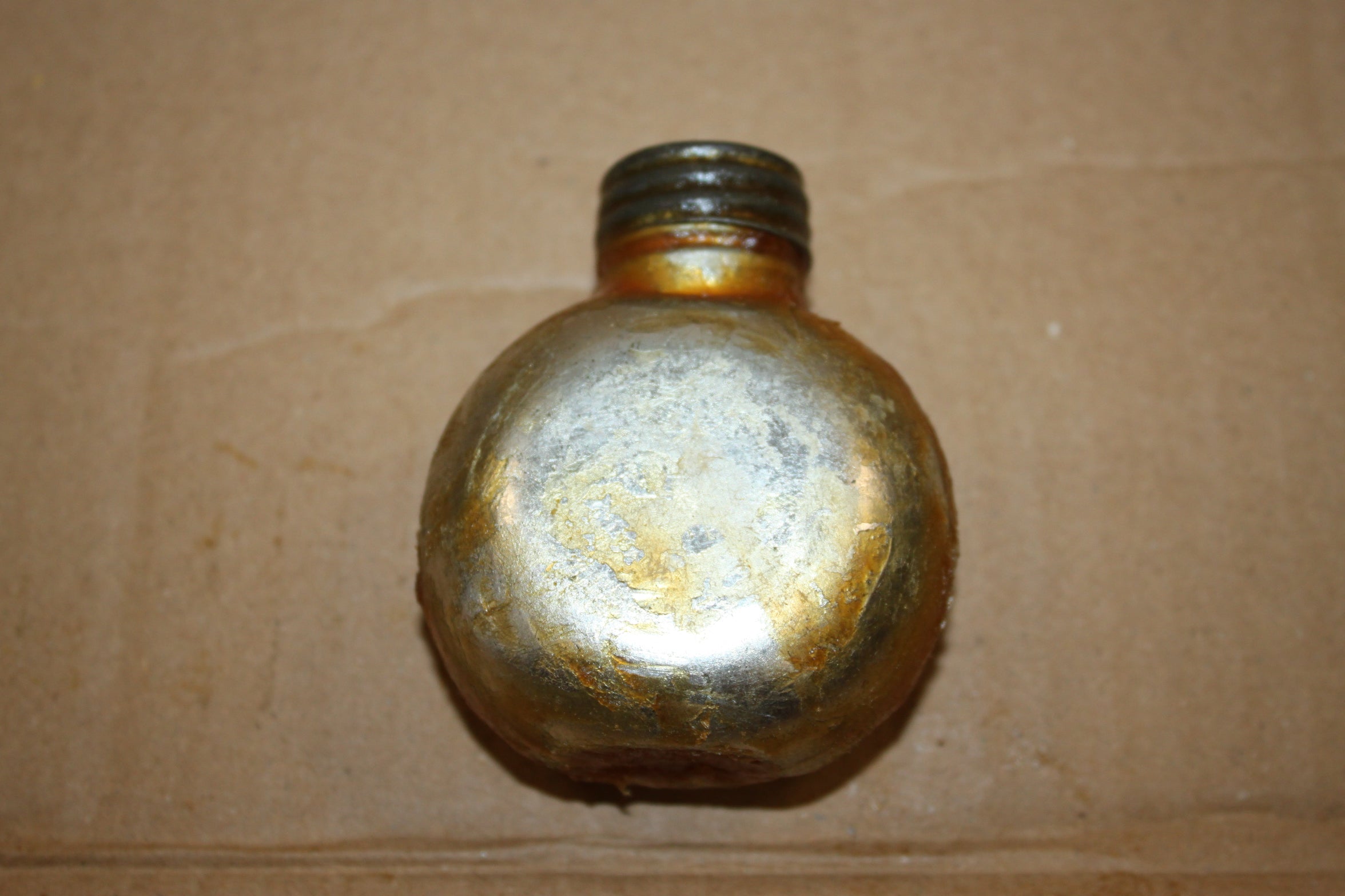 USSR Soviet Army Mosin Nagant Rifle Cleaning Single One Cell Oiler Nagan Round Oil Can Bottle Izhevsk Triangle Arrow Stamp Izhevskiy