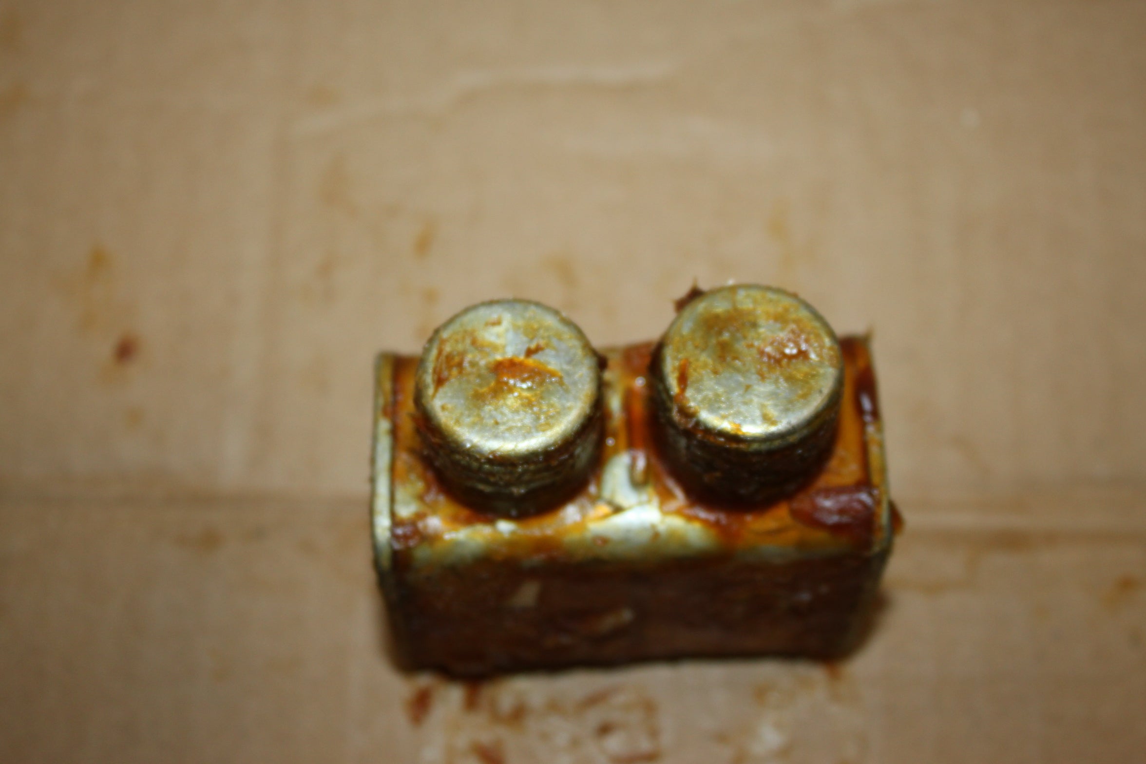 WWII Era Romanian Mosin Square Metal Rifle Cleaning Oiler Bottle