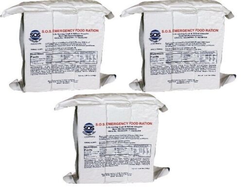 SOS Emergency 3 Day Ration Food Bars 3600 Calorie