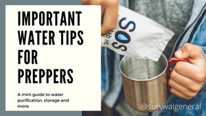 Important Water Tips for Preppers