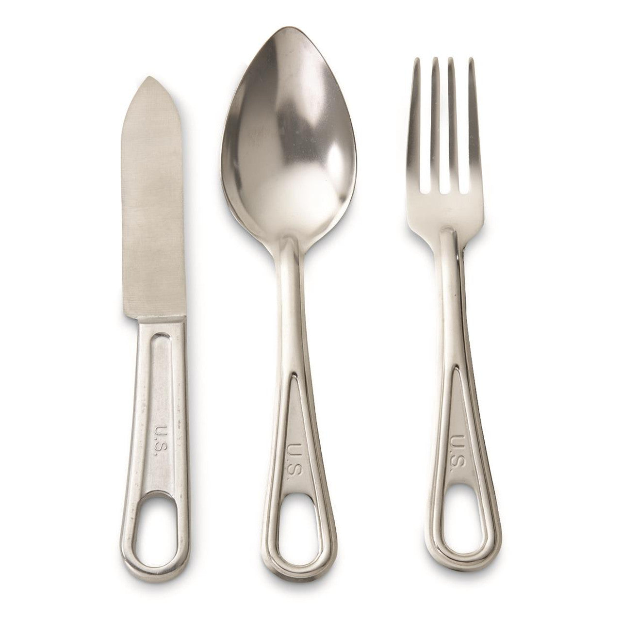 U.S. WW2 Style Utensil Set Fork, Knife, and Spoon