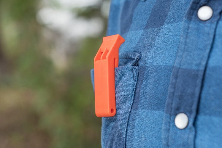 Orange Plastic Floating Whistle