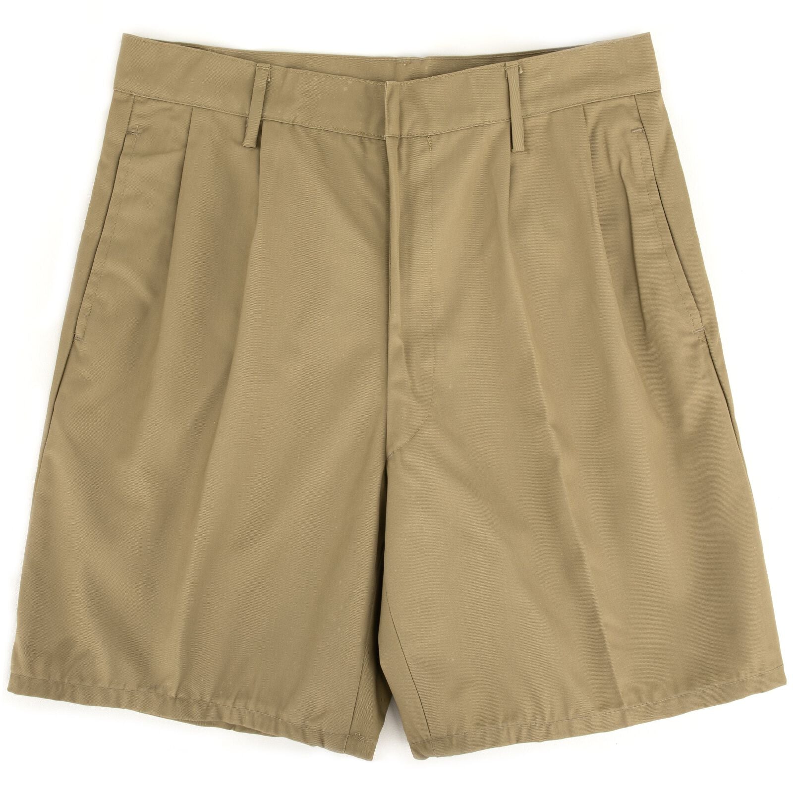Italian Military Khaki Shorts Zipper Fly
