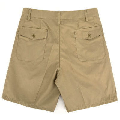 Italian Military Khaki Shorts Zipper Fly