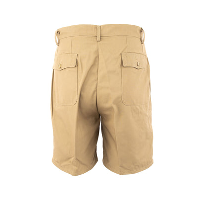 Italian Military Khaki Shorts Zipper Fly