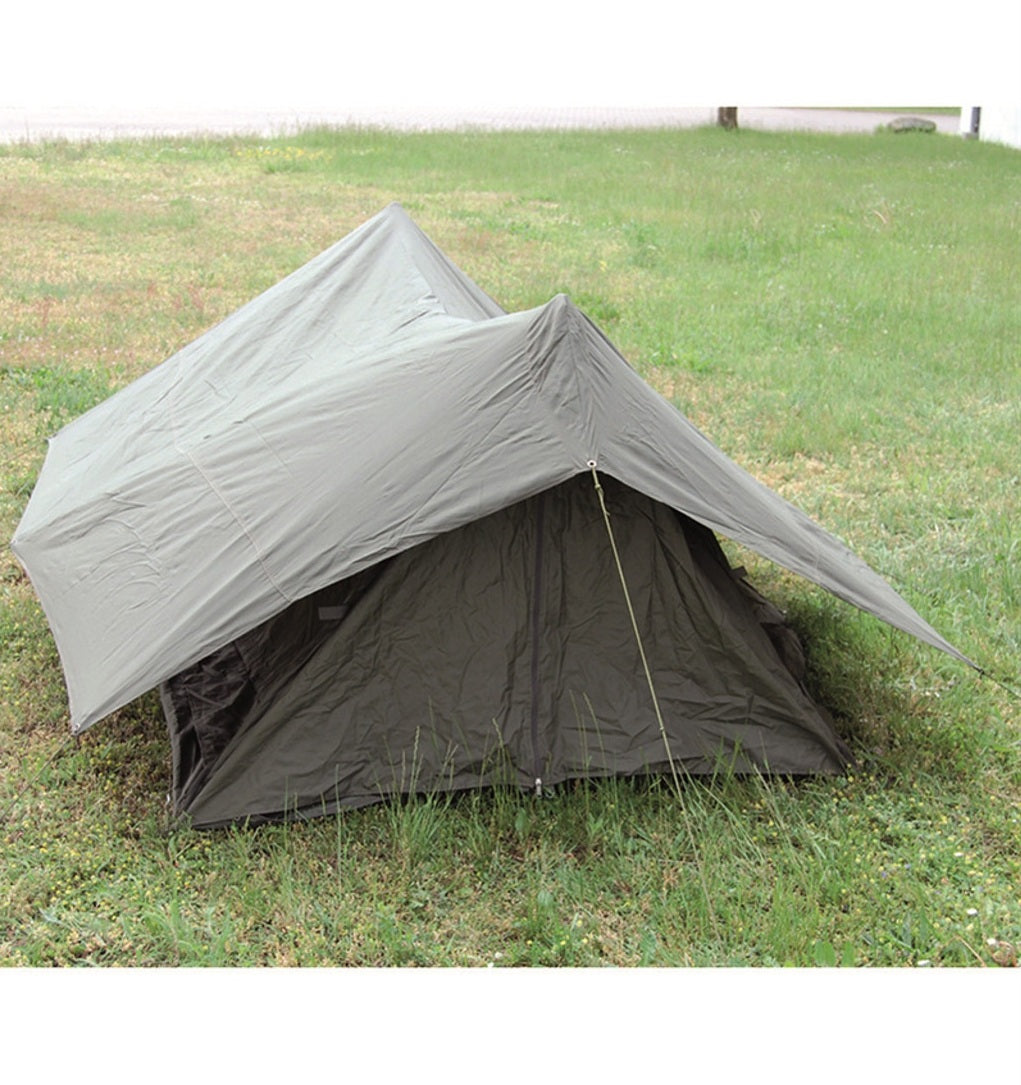 French Military OD Tent w/ Fly Sheet