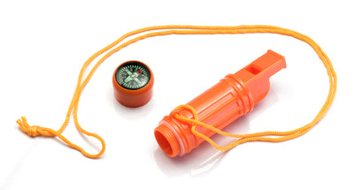 5-IN-1 Orange Survival Whistles