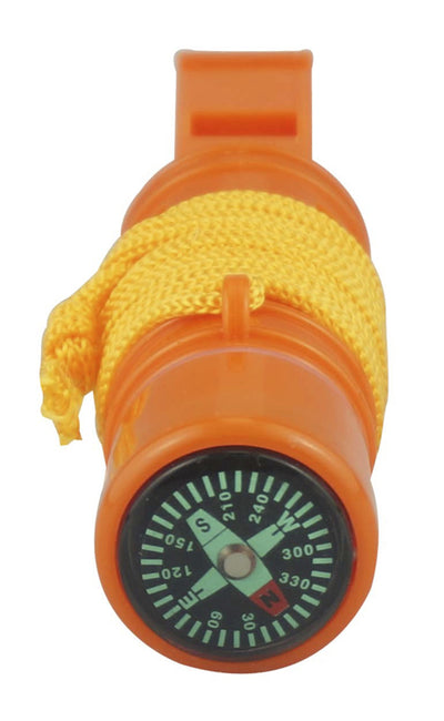 5-IN-1 Orange Survival Whistles