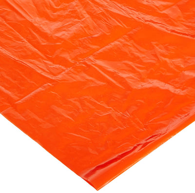 Emergency Orange Tube Tent measuring 8.25" X 6'