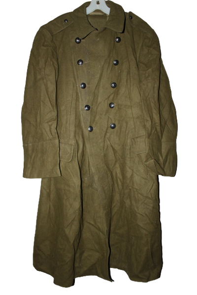 Romanian Army Wool Trench Coat-Major Damage