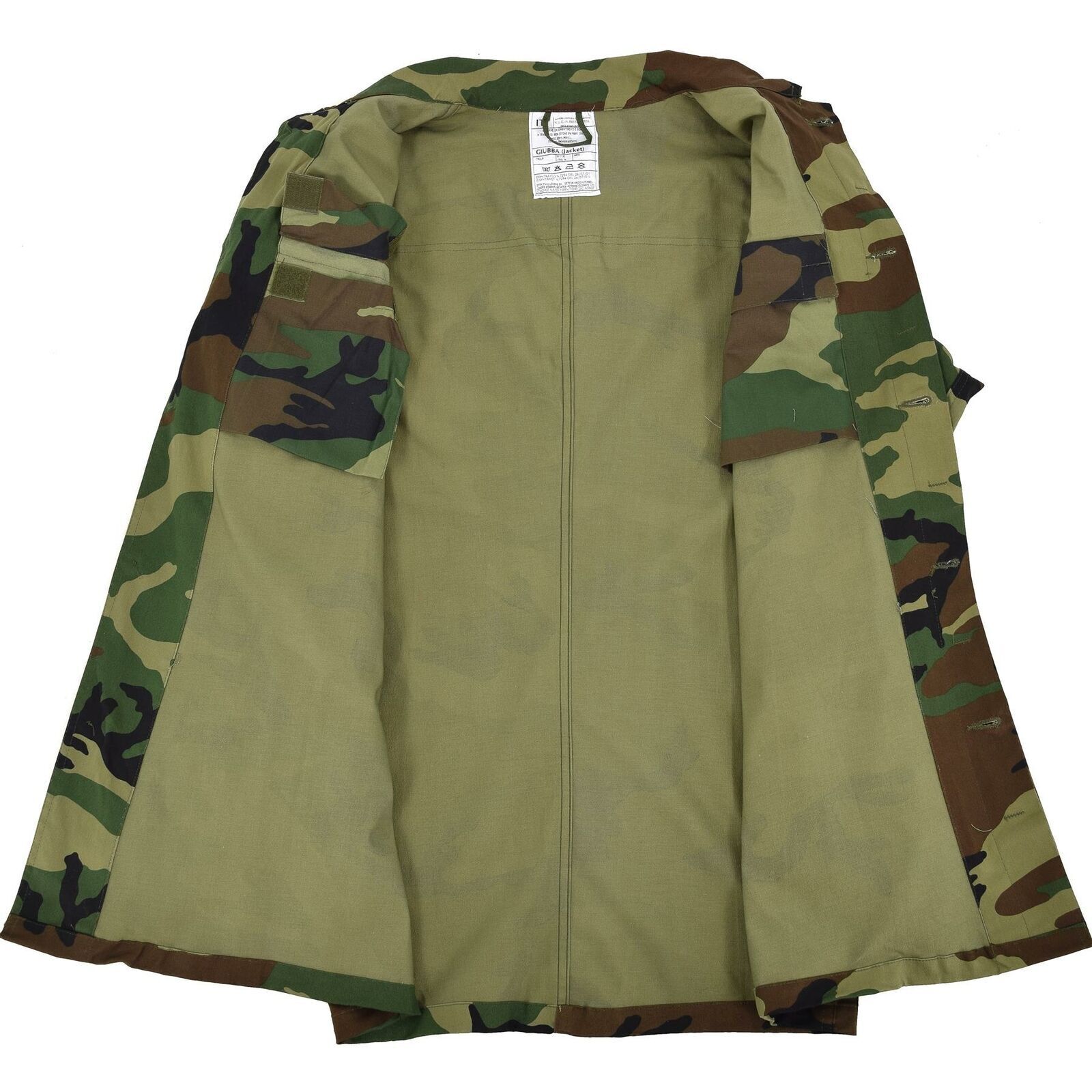 Unissued Italian Woodland Camo Military Shirt