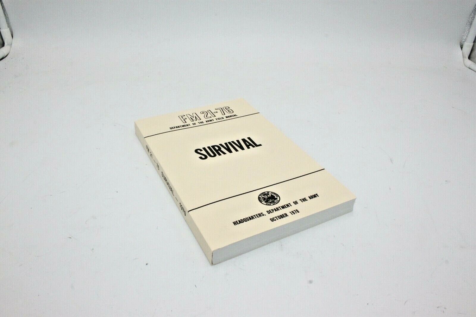 NEW - US Army SURVIVAL Book Tactical Survival Prepping Manual FM 21-76 SHTF