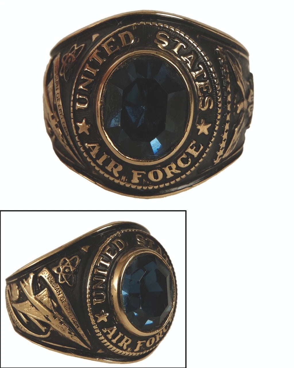 US Air Force Style Ring- Gold Color