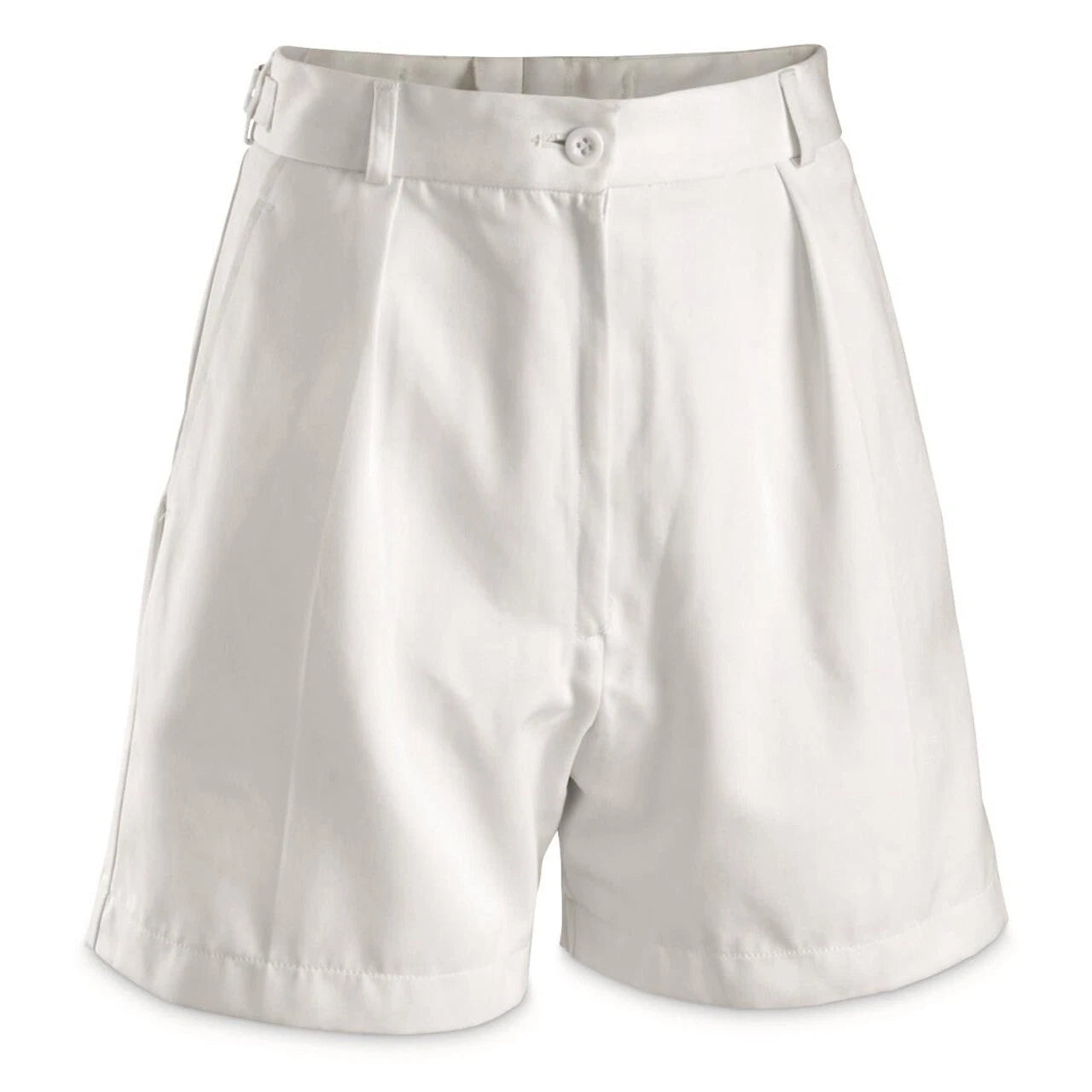 British Navy White Deck Shorts