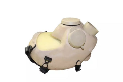 DEFECTIVE TAN French ARF Military Gas Mask
