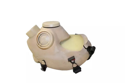 DEFECTIVE TAN French ARF Military Gas Mask