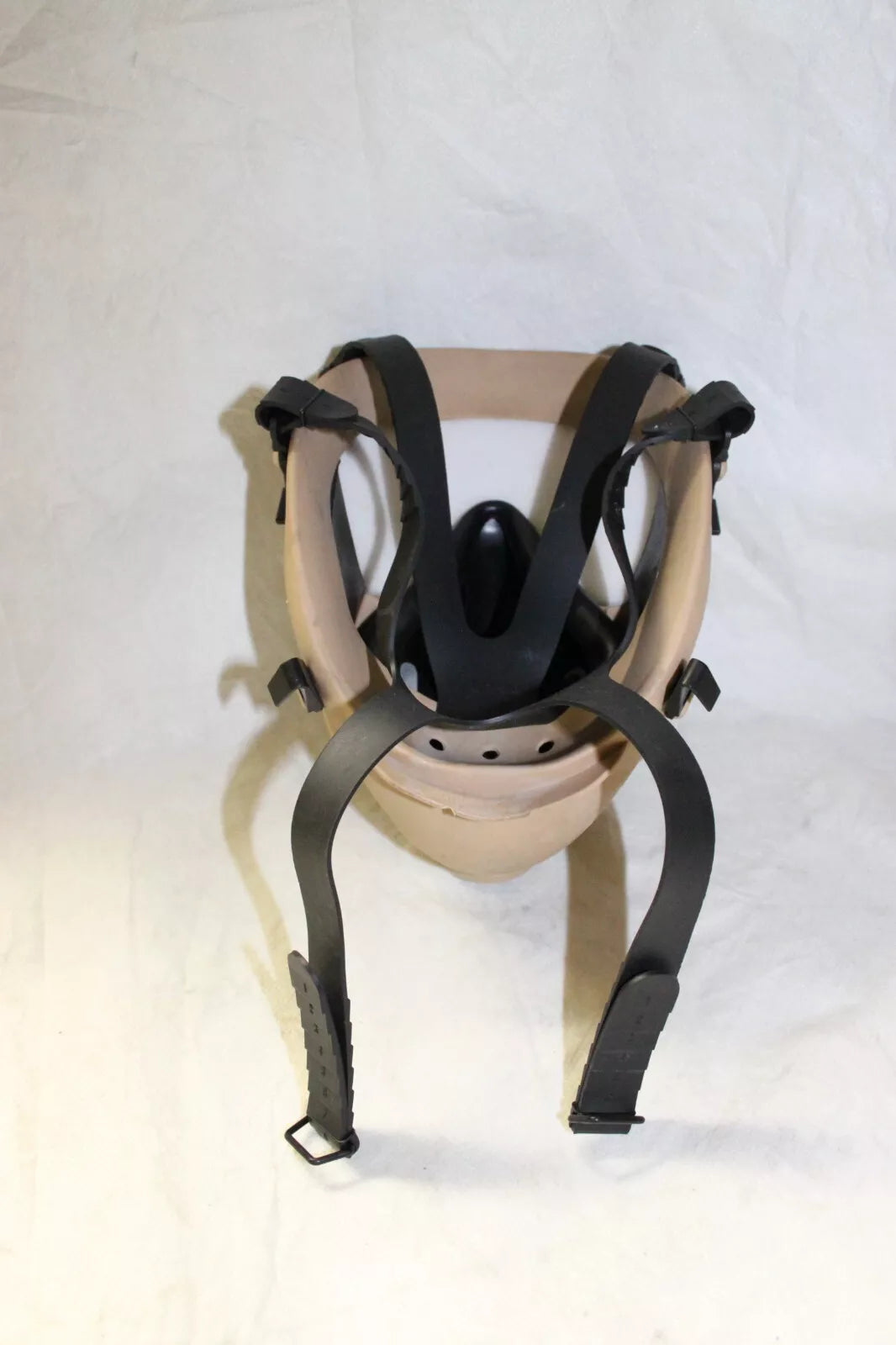 DEFECTIVE TAN French ARF Military Gas Mask