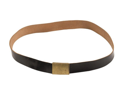 German Navy Black Leather Service Belt