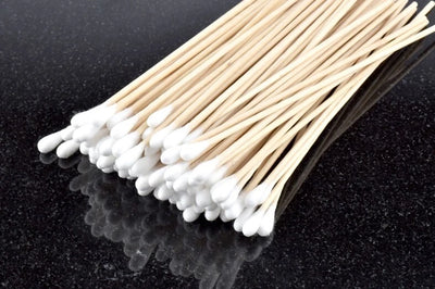 100PCS 6" Gun Cleaning Cotton Swabs