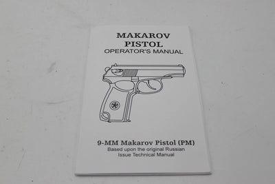 Makarov Pistol Operator's Manual 9mm