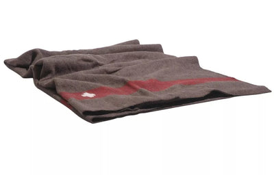 Swiss Military Repro Brown 100% Wool Blanket Made in Italy
