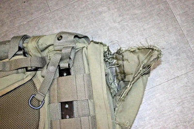 Austrian Military Alpine Backpack- One Working Shoulder Strap No Lid