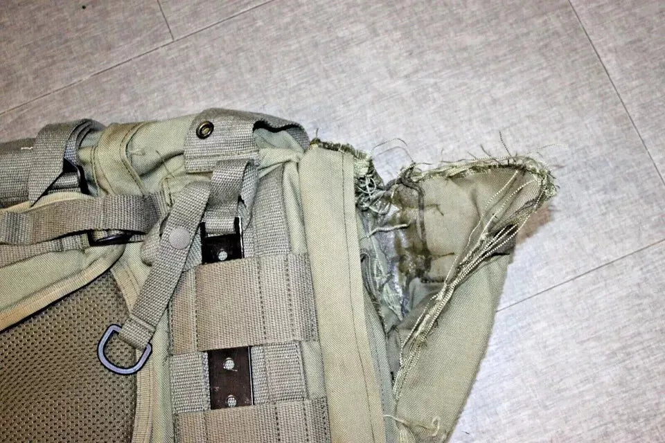 Austrian Military Alpine Backpack- One Working Shoulder Strap No Lid