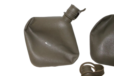 Lot of 3 U.S. Military 2 Quart Collapsible Canteens