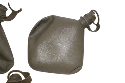 Lot of 3 U.S. Military 2 Quart Collapsible Canteens