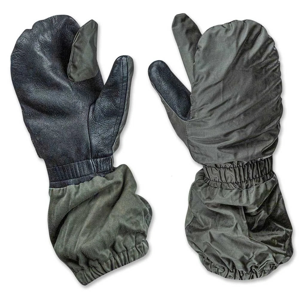 French Military Leather Mittens