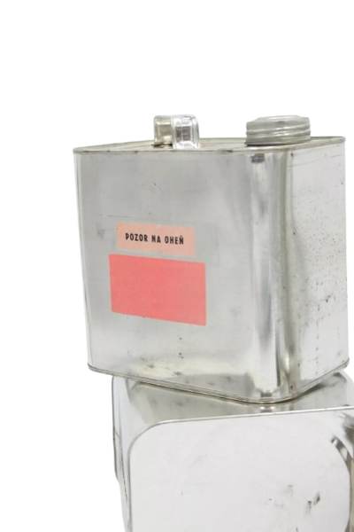 Vintage Surplus Fuel Can 2 Liter Stainless Steel