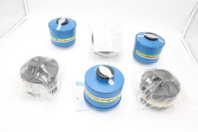 (6) Military Gas Mask Filter 40mm NATO NBC