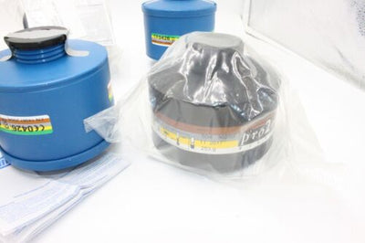 (6) Military Gas Mask Filter 40mm NATO NBC