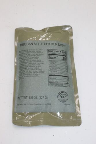 MRE Entree Emergency Food- Various Menus