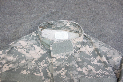 USED Insect Repellent US Digital Camo BDU Med Short ACU Uniform Shirt Bug Resistance USA