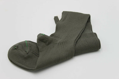 Pair of NEW French Cotton Boot Sock Medium OD Green Summer Sport Business 40 EU