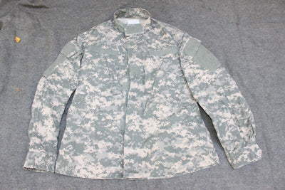 USED Insect Repellent US Digital Camo BDU Med Short ACU Uniform Shirt Bug Resistance USA