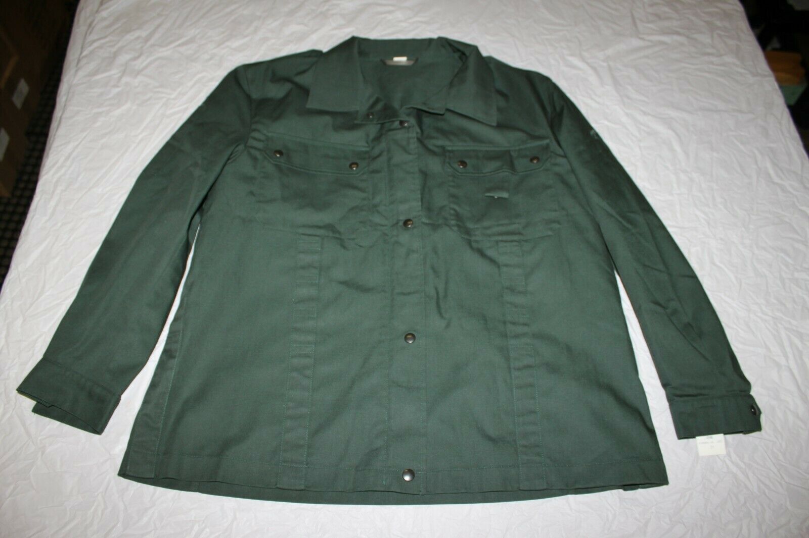 German Military Firmen NR 546 Button Zipper Shirt Ranger Officer Green Euro Top