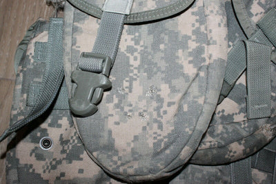 (2) MOLLE Entrenching E-Tool Carrier Pouch ACU Camo Utility Fanny Pack USA Damage