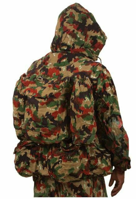 Authentic Swiss Army M70 Alpenflage Parka w/ Backpack Military Surplus Jacket