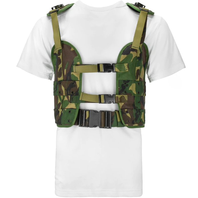 Tactical Load Bearing Vest Chest Rig Dutch Army Camo Woodland M93 Military DPM