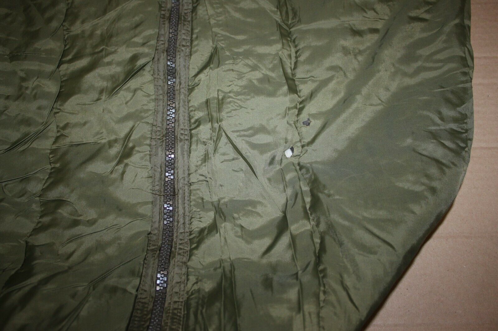 Used Dutch German Military European Army Hooded Sleeping Bag Green Backpacking DSB2