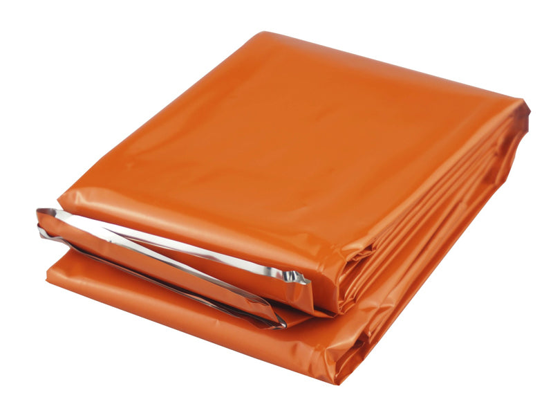 Heavy Duty Emergency Aluminized Blanket Available in Green or Orange
