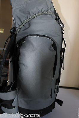 45 Liter Gray Black Camping Hiking Backpack Survival BOB Day Bag Pack Emergency