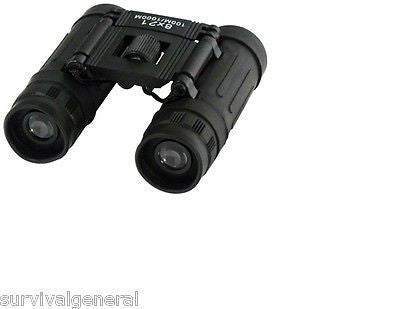 8 X 21mm Black Compact Binocular Binoculars W/ Case